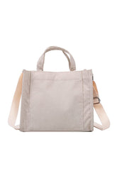 Ulisty Women/Girls Small Corduroy Pocket Tote Bag Mini Top Handle Bag Casual Shoulder Bag Handbag Crossbody Bag khaki